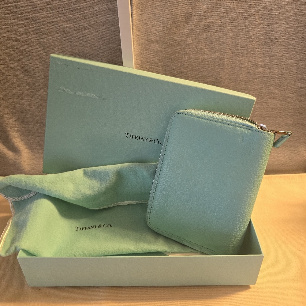 Tiffany & Co. Small Zip Wallet in Tiffany Blue